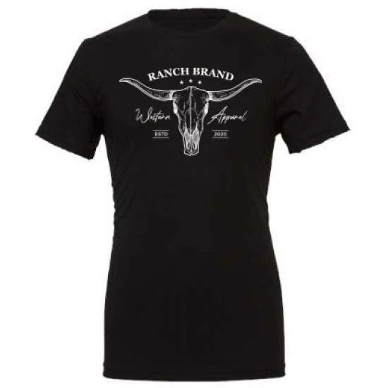 RANCH BRAND - Men's T-Shirt Skull 2, Black
